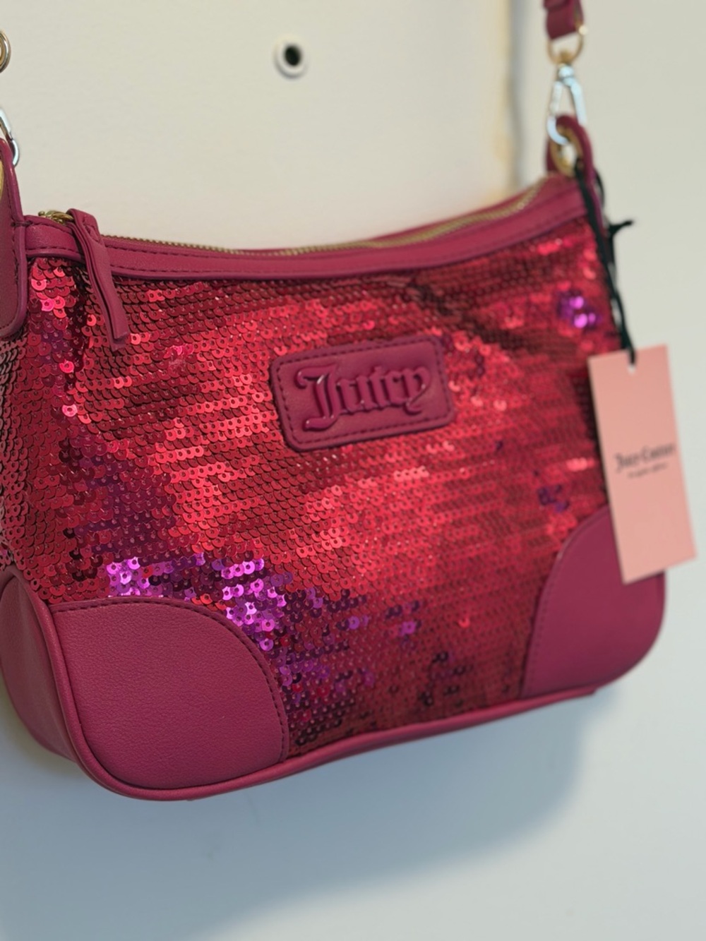 Juicy Couture fuchsia PINK crossbody NWT y2k hard to find rare color